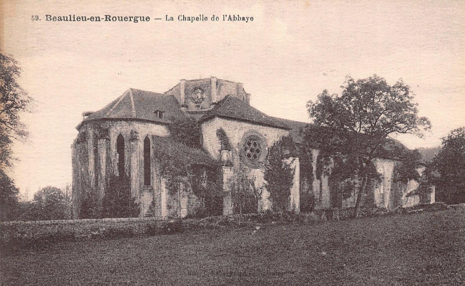 Abbaye de Beaulieu-en-Rouergue, carte postale
