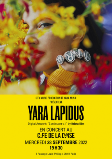 Yara Lapidus en concert au Café de la danse