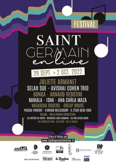 Le festival Saint-Germain en Live du 29 septembre au 2 octobre