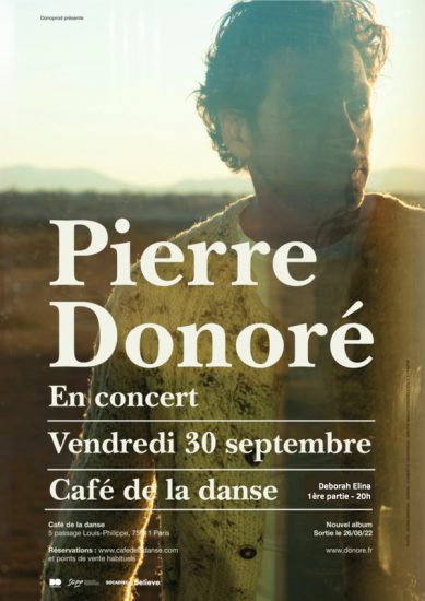 Pierre Donoré au Café de la Danse pour son nouvel album “Bien fait pour toi”