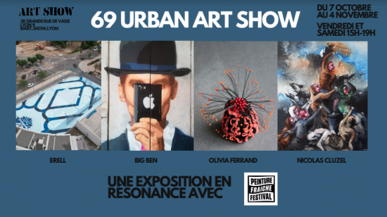 La galerie Art Show présente 4 artistes lyonnais en partenariat avec Peinture Fraiche