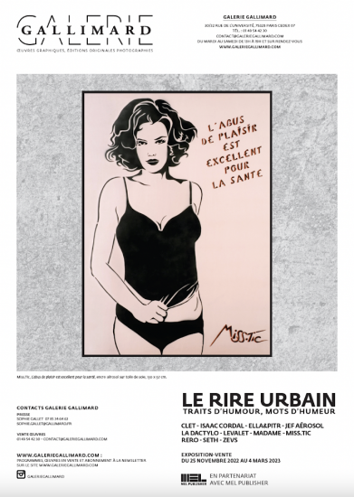 “Le Rire urbain”, une exposition d’art urbain à découvrir à la Galerie Gallimard