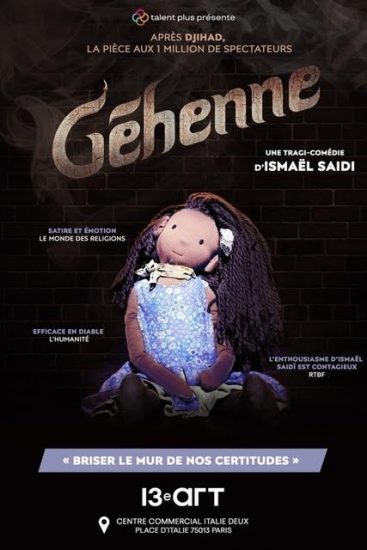 “Géhenne” une pièce de Ismaël Saidi au 13e Art