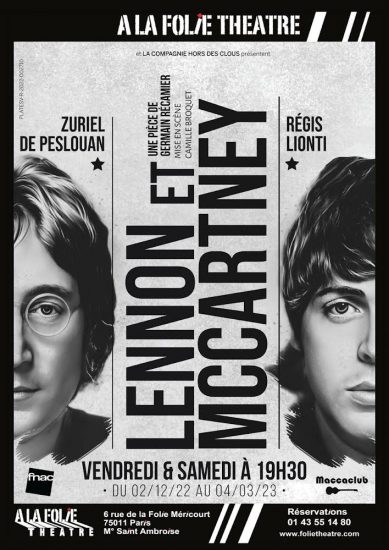 “Lennon et McCartney”, la première pièce qui vous raconte les Beatles à découvrir à la Folie Théâtre
