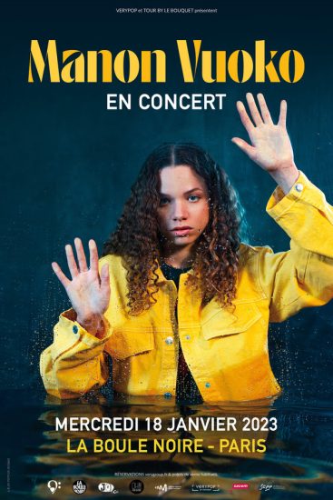 Rentrée musicale 2023 : Manon Vuoko annonce un concert surprise le 18 janvier 2023 à La Boule Noire à Paris !