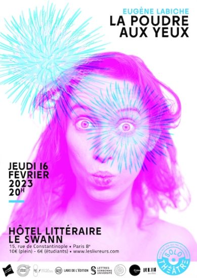 Ne manquez pas “La Poudre aux Yeux” avec Eugène Labiche à l’Hôtel Littéraire Le Swann