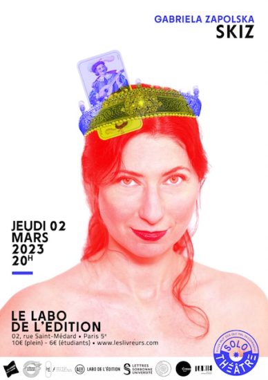 Le Solo Théâtre : un nouveau genre au croisement des formes : ne ratez pas la pièce “Skiz” au Labo de l’Édition