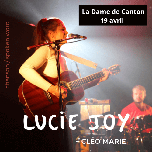 Embarquez sur la péniche de La Dame de Canton pour profiter du concert de Lucie Joy