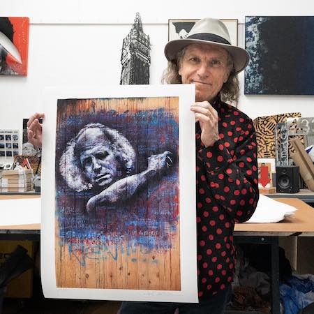 Léo Ferré par Jef Aérosol : Universal Music France s’allie au monde du street art avec la vente d’une estampe à partir du 7 juillet