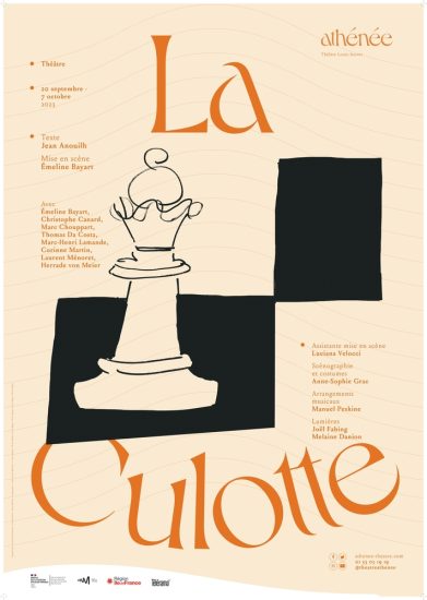“La Culotte” à l’Athénée Théâtre Louis-Jouvet jusqu’au 7 octobre !