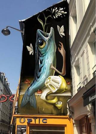 L’artiste Veks Van Hillik signe la nouvelle fresque du M.U.R. Bastille