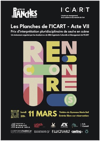 Les Planches de l’ICART reviennent pour une nouvelle édition le 11 mars au Théâtre du Gymnase