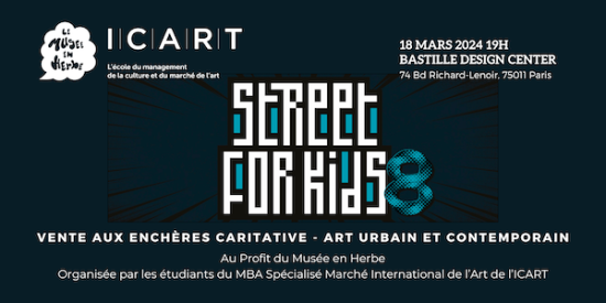 La vente caritative au profit du Musée en Herbe, Street For Kids, revient pour sa 8e édition le 18 mars