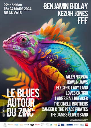 Beauvais accueille la 29e édition de Blues Autour du Zinc du 15 au 24 mars