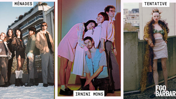 Ménades + Irnini Mons + TENTATIVE sur scène le 2 mai au FGO-Barbara !