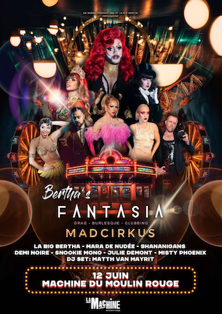 Entre drag, burlesque, et cirque : le “Mad Cirkus” de Bertha’s Fantasia revient !
