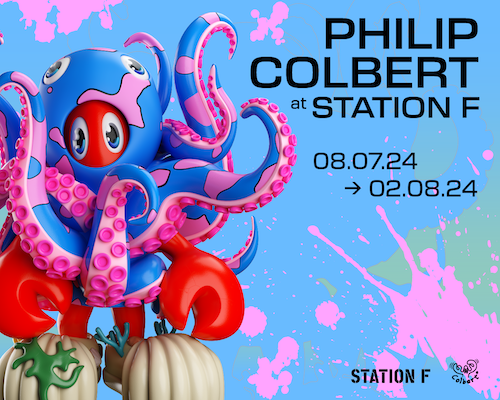 L’artiste Pop Art Philip Colbert expose ses sculptures cet été à la Station F