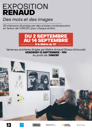 “Renaud, des mots et des images” : 20 chansons illustrées par des artistes contemporains pour soutenir les droits de l’enfant