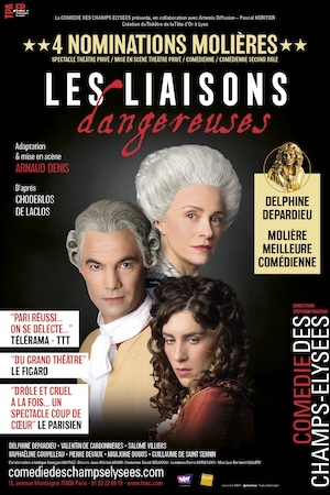 Retrouvez “Les liaisons dangereuses” à la Comédie des Champs-Elysées