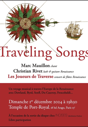 “Travelling song”, le concert de musique de la Renaissance au Temple de Port-Royal