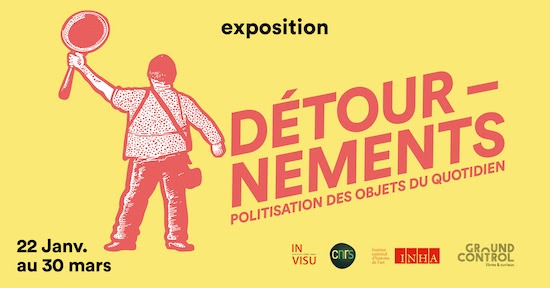 Détournements : politisation des objets du quotidien-expo-affiche