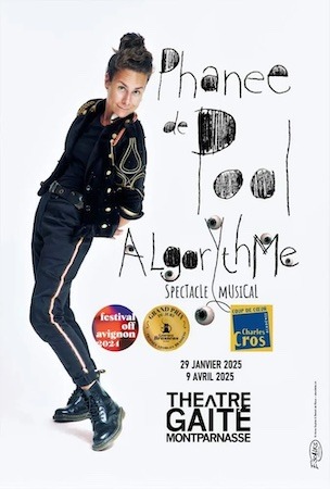 Retrouvez Phanee de Pool dans son spectacle “AlgorYthme” au Théâtre de la Gaîté Montparnasse