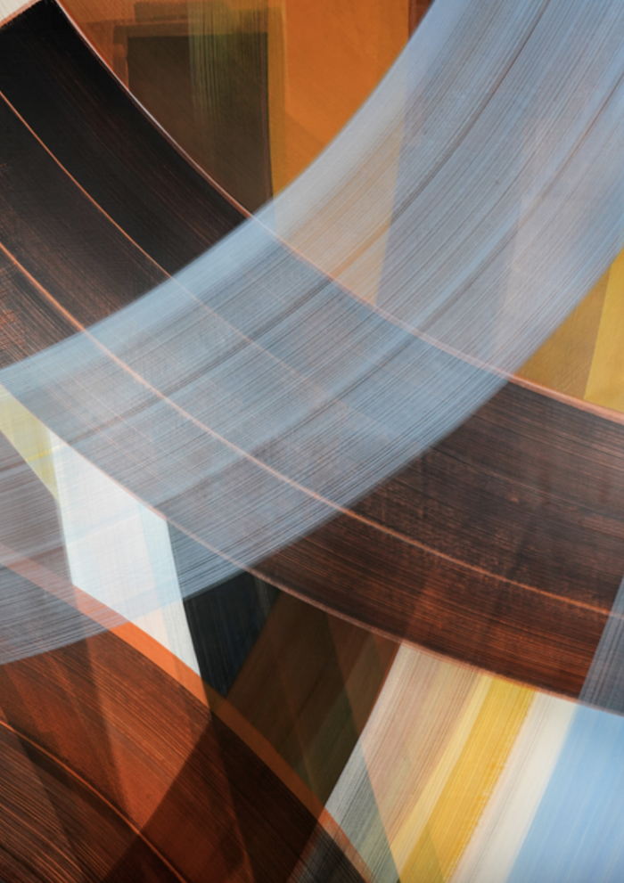 Oeuvre «Gesture», réalisée en atelierInspirée des couleurs du West Texas