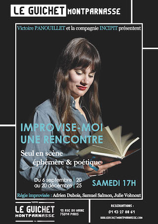 “Improvise-moi une rencontre” : un seule en scène éphémère et poétique de Victoire Panouillet au Guichet Montparnasse