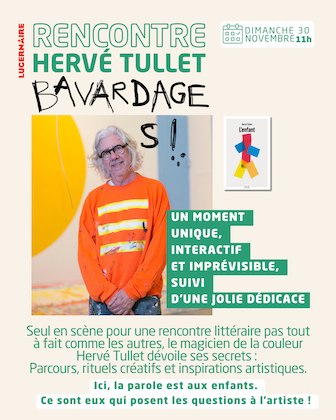 “Bavardages !” : rencontre et dédicace avec Hervé Tullet le 30 novembre au Lucernaire