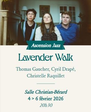 “Lavender Walk” : le trio en concert pour une soirée Jazz à l’Athénée