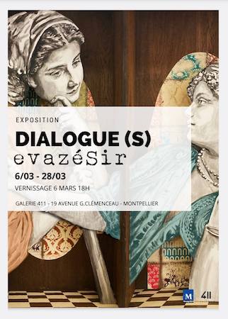 Le duo d’artistes EvazéSir expose “DIALOGUE(s)” à la Galerie 411 à Montpellier
