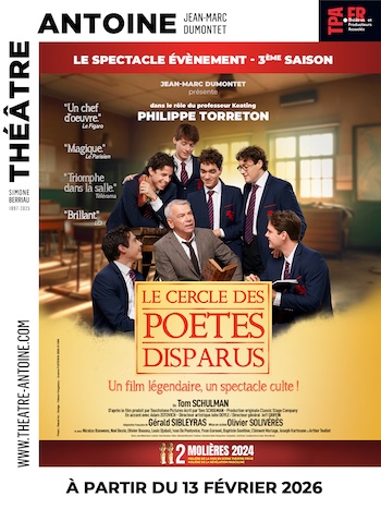 L’adaptation théâtrale du célèbre film “Les poètes disparus” au Théâtre Antoine !