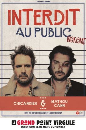 Mathou et Chicandier dans “Interdit au public” au Grand Point Virgule