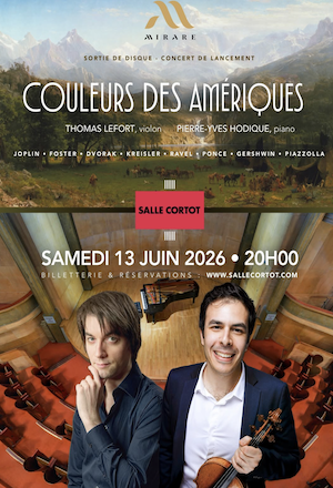 Un duo violon et piano invitant au voyage à la Salle Cortot !