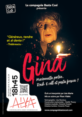 Avignon OFF 2026 : “Gina”, un spectacle de marionnette portée et cuisine italienne à voir à l’Espace Alya