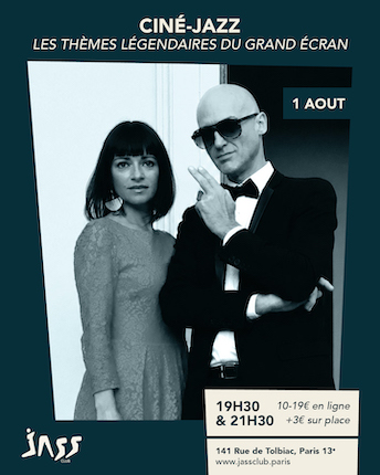 CINÉ-JAZZ : Les thèmes légendaires du cinéma revisités par le quartet de Kicca au Jass Club le 1er août