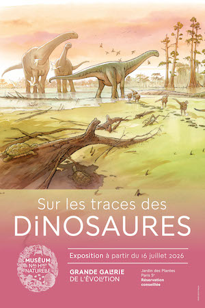 L’exposition “Sur les traces des dinosaures” à découvrir à la Grande Galerie de l’Évolution à partir du 16 juillet